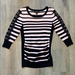 BCX Pink & Black sweater